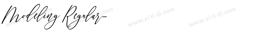 Modeling Regular字体转换 Modeling Regular字体转换